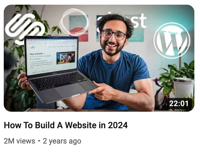 How To Build A Website in 2024 thumbnail
