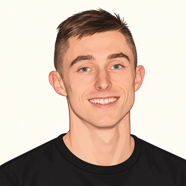 Illustrated portrait of Nick Franck